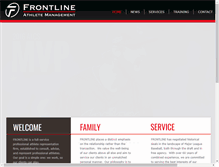 Tablet Screenshot of frontlineathletes.com
